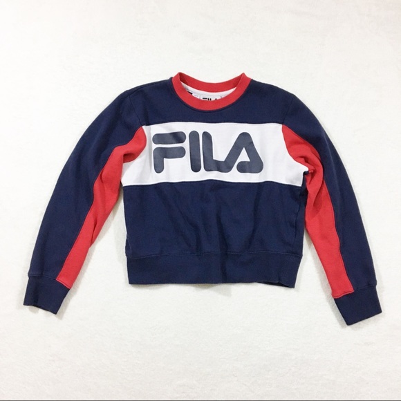 fila navy blue sweatshirt